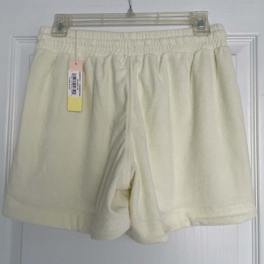 Summersalt Off-White Terry Shorts - Picture 2 of 8